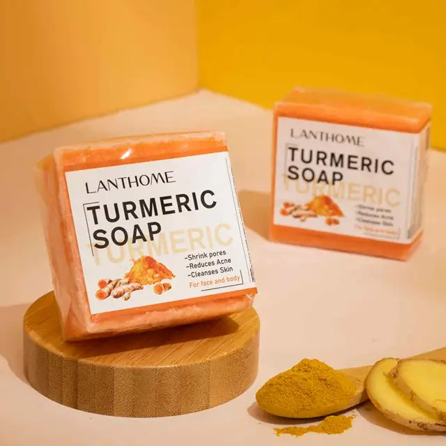 Golden Glow Turmeric Soap Face Cleansing Anti Acn